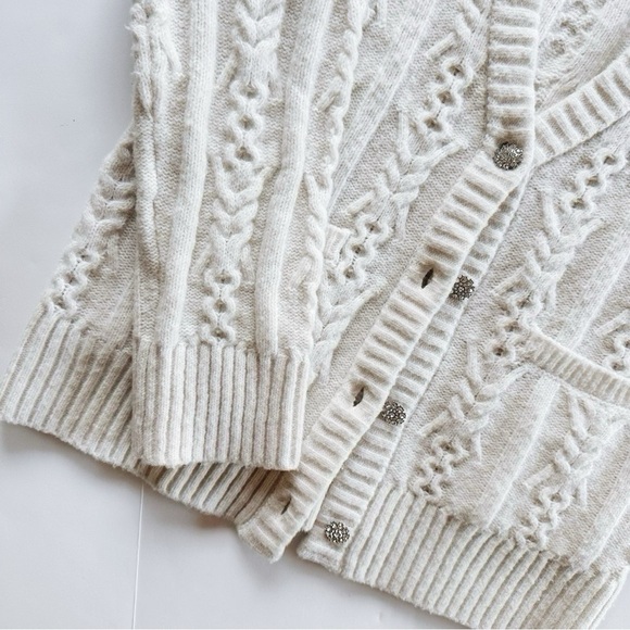 NEW Target A New Day Cardigan Chunky Sweater Cream - Picture 3 of 11